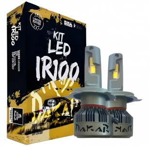 Ampolletas LED Iron Ir100 Irx Dakar Para Vehículos 9005 Plateado Blanco Frío
